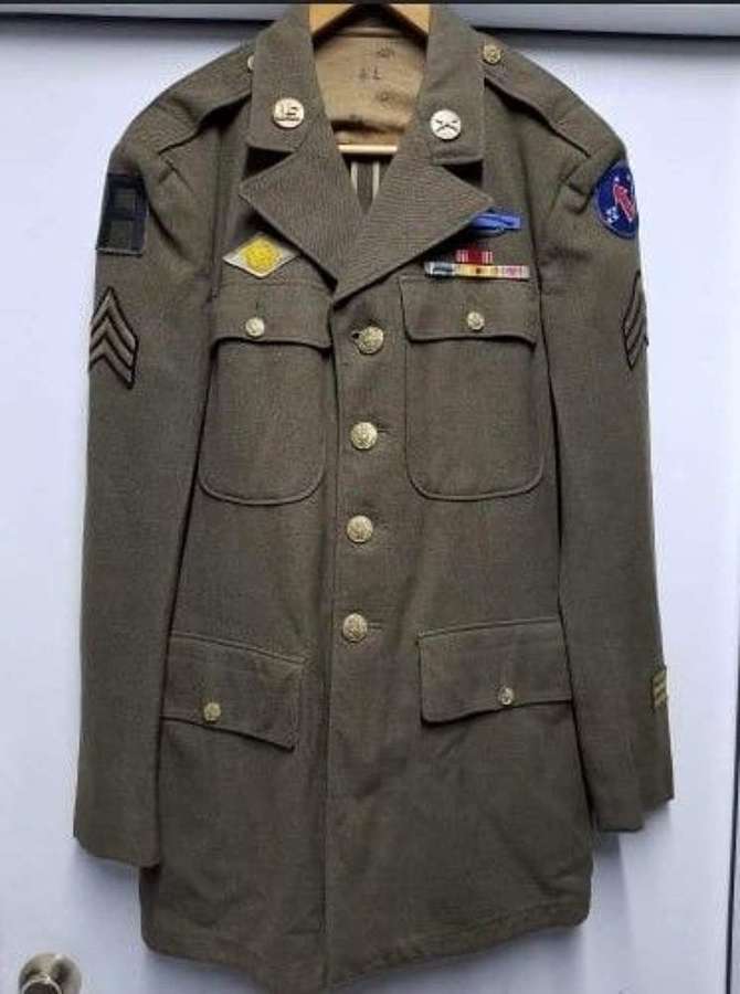U.S Army WW2 Brown wool uniform jacket